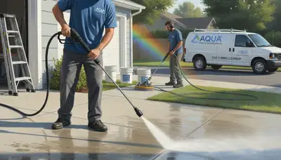 Concrete pressure cleaning in Stockton, CA for driveways, patios, and walkways to remove grime and stains