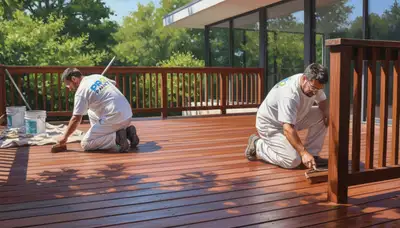 Deck painting service in Stockton, CA for durable, weather-resistant outdoor wood protection
