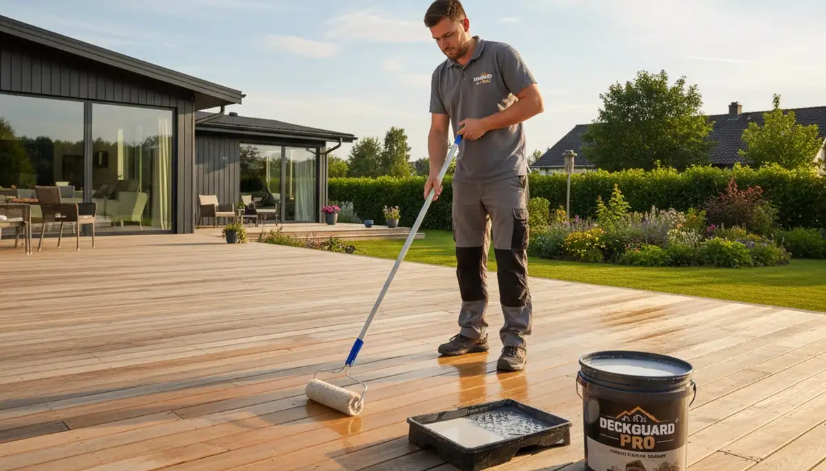 Stockton, CA deck sealing service by Stockton Paint Pros protecting wood decks from sun and rain