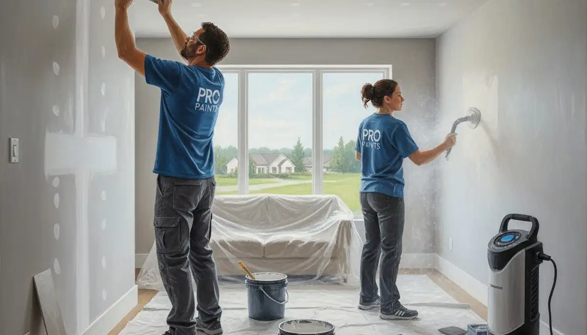 Stockton, CA drywall repair for holes, cracks, and water damage before interior painting