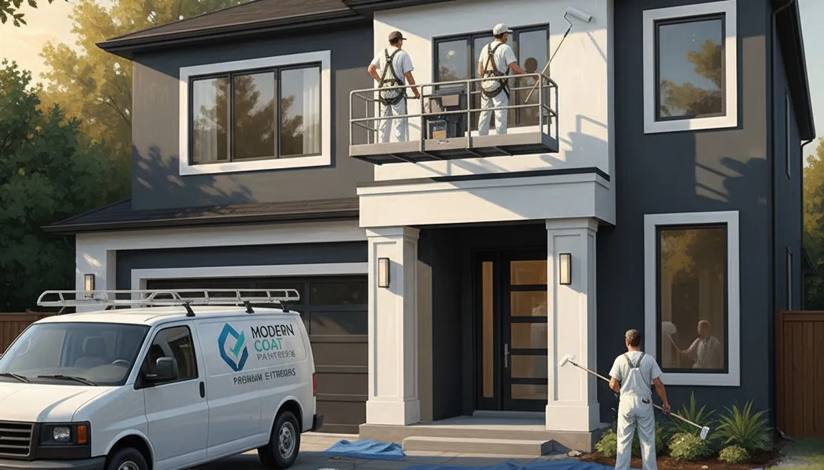 Stockton, CA exterior house painting by professional painters using durable weather-resistant coatings