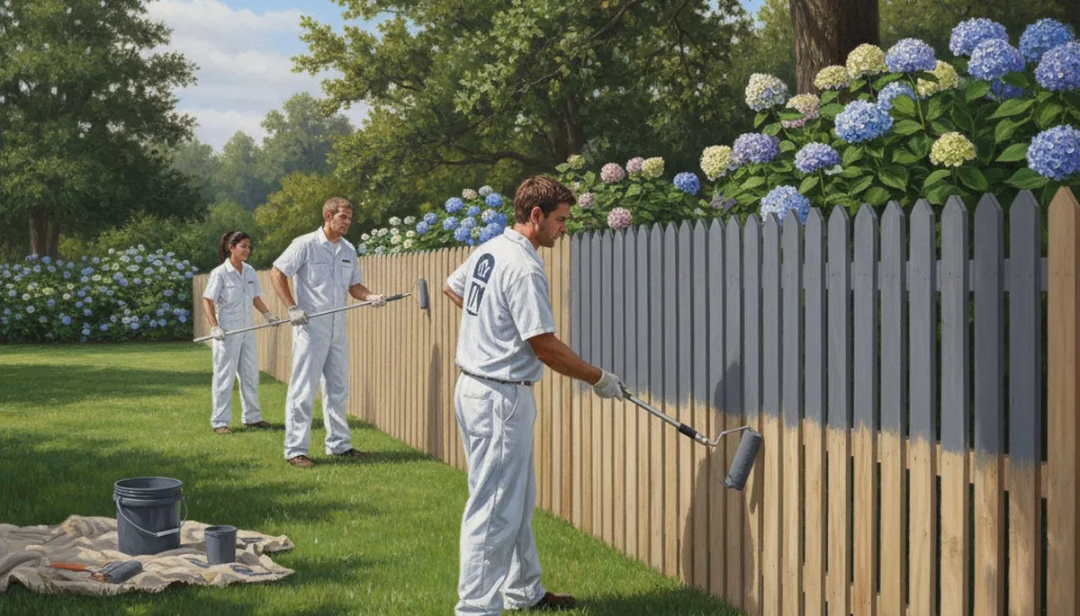Stockton, CA fence painting by Stockton Paint Pros for durable, weather-resistant protection