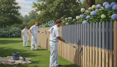 Stockton, CA fence painting by Stockton Paint Pros for durable, weather-resistant protection
