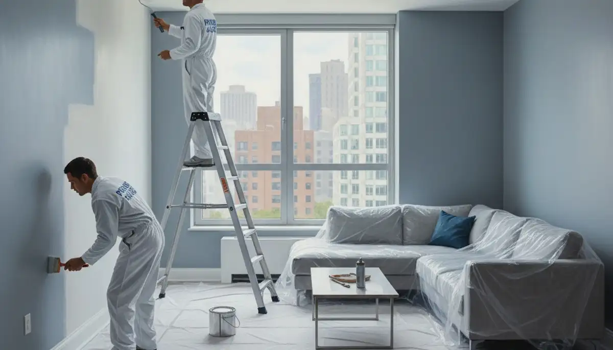 Interior house painters in Stockton, CA prepping walls for a smooth, professional finish